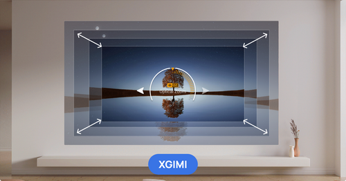 Projectors with optical zoom make the image size more flexible. 