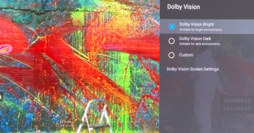 Adjust to the right Dolby Vision for you