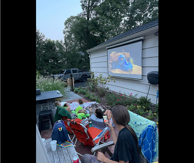 portable projector for backyard