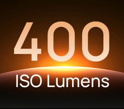 Bright 400 ISO lumens
