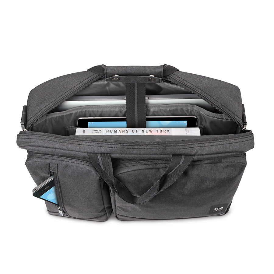 Duane Hybrid Briefcase Backpack
 #color_gray