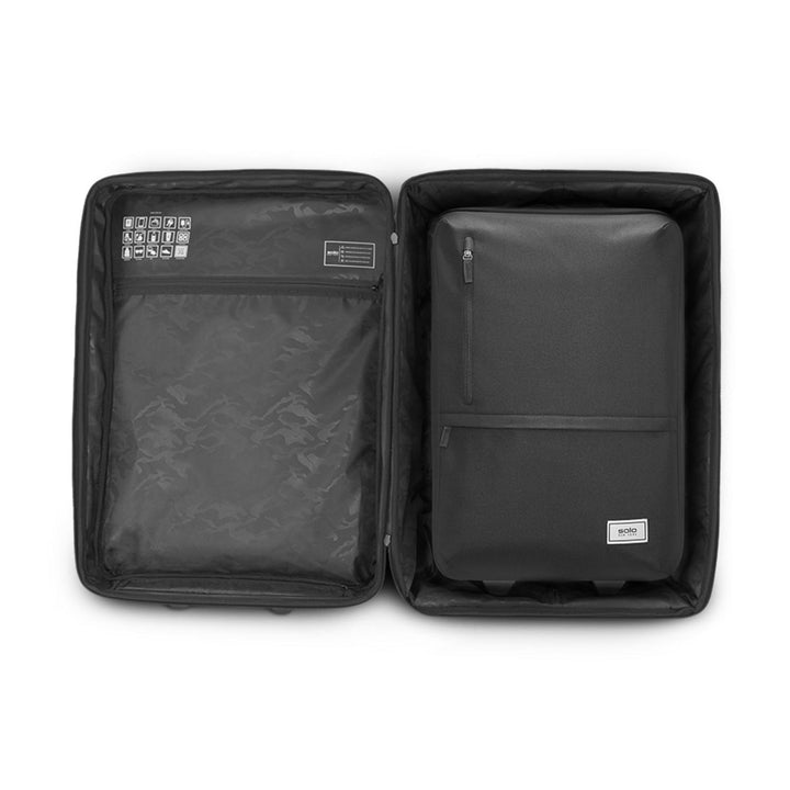 size comparison between Solo Re:treat Check-in and Re:treat Carry-on